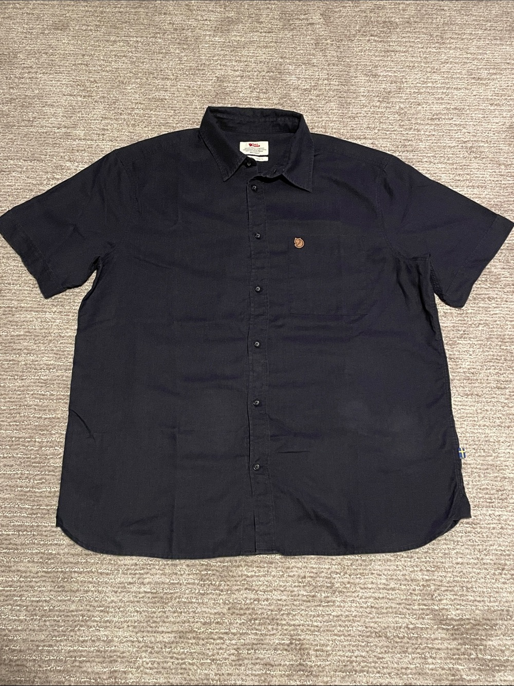 Fjallraven Short-Sleeve Shirt - Navy M